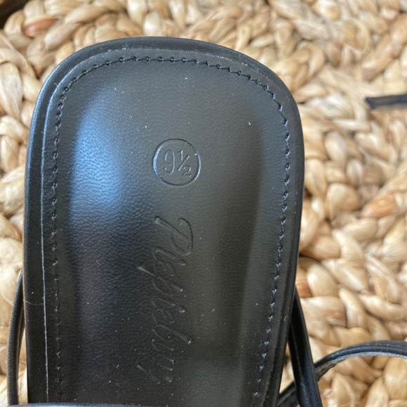 NEW PiePieBuy Women's Lace Up Heeled Sandals Square Size 9.5 Kitten heel - Picture 6 of 7